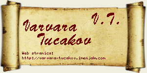Varvara Tucakov vizit kartica